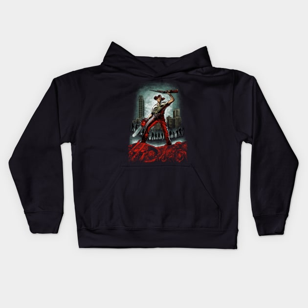 Army Of Walkers Kids Hoodie by mashuptees